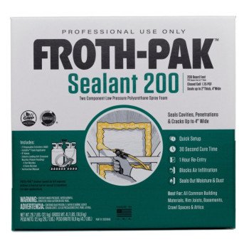 Froth-Pak 12031949 Foam Sealant Kit, 30 s Functional Cure, 240 deg F