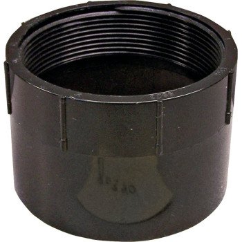 Canplas 102893BC Pipe Adapter, 3 in, FNPT x Hub, ABS, Black, SCH 40 Schedule