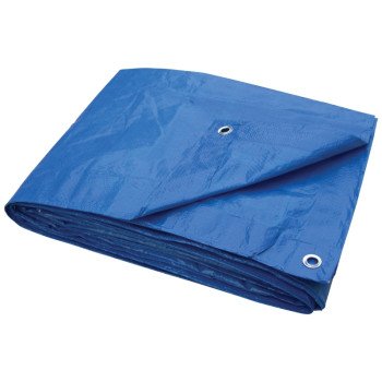 ProSource T1216BB70 Tarpaulin, 16 ft L, 12 ft W, 3.5 mil Thick, Polyethylene, Blue