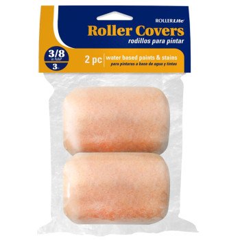 RollerLite All-Purpose 3AP038D Roller Cover, 3/8 in Thick Nap, 3 in L, Polyester Cover