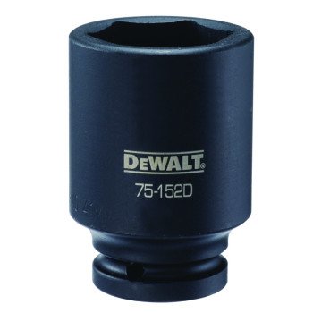 DEWALT DWMT75152OSP Impact Socket, 41 mm Socket, 3/4 in Drive, 6-Point, CR-440 Steel, Black Oxide