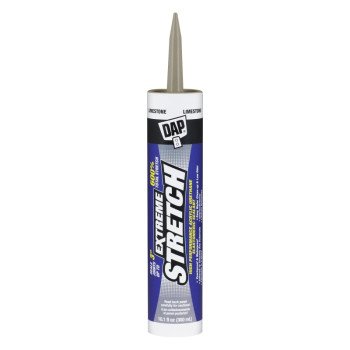 DAP EXTREME STRETCH 7079818714 Premium Elastomeric Sealant, Limestone, 24 hr Curing, 40 to 100 deg F, 10.1 fl-oz