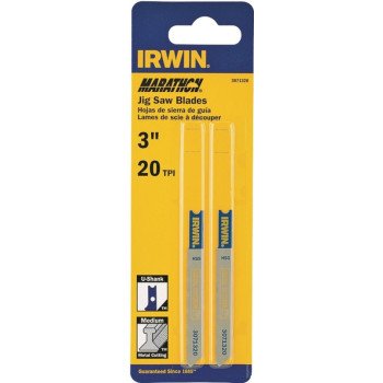 Irwin 3071320 Jig Saw Blade, 3-1/4 in L, 20 TPI