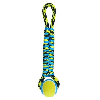 Pet Park Blvd US2048 99 Dog Toy, Fetch, Tug Toy, Paracord Rope Twisted Tug, Yellow