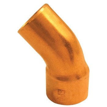 Elkhart Products 31220 Street Pipe Elbow, 2 in, Sweat x FTG, 45 deg Angle, Copper