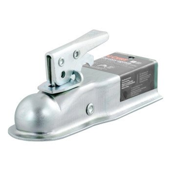 Curt 25105 Trailer Coupler, 2000 lb Capacity, 1-7/8 in Ball, Zinc