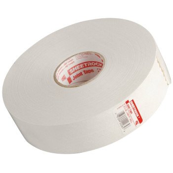 USG 382198010/222634 Joint Tape, 500 ft L, 2-1/16 in W, 0.01 mm Thick, Solid, White