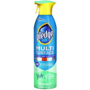 Pledge 72416 Cleaner, 9.7 oz Can, Rain Shower Fresh, Clear