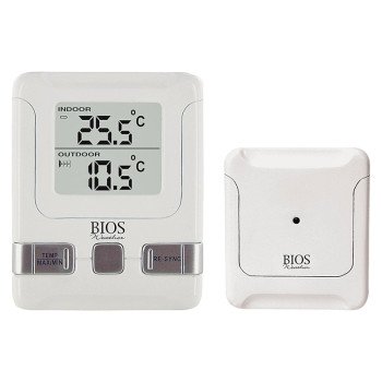 Thermor 261BC Wireless Thermometer, Digital, Plastic Casing, White Casing