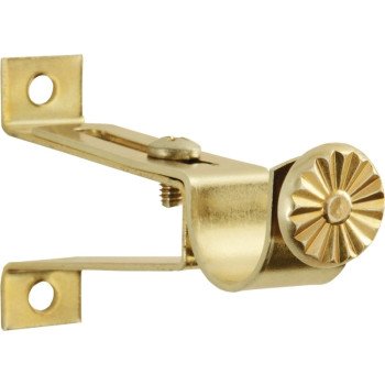 Kenney KN819 Decorative Cafe Rod Bracket, Brass