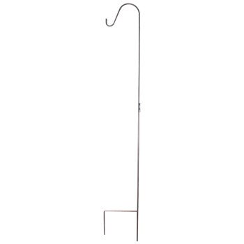 Landscapers Select GB-3090-1 Shepherd Hook, 12 in L, 84 in H, Steel, Hammertone Bronze, Matte, Hanging Mounting