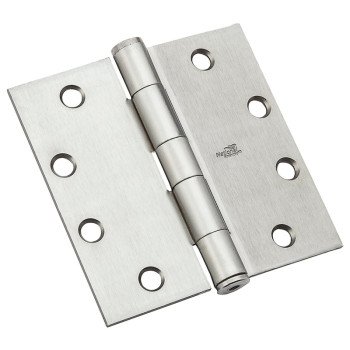 National Hardware F179 Series N236-015 Template Hinge, 4-1/2 in H Frame Leaf, 1.3875 in Thick Frame Leaf, Steel, 90 lb