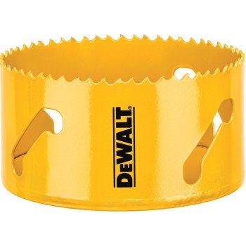 DEWALT DAH180066 Hole Saw, 4-1/8 in Dia, 1-3/4 in D Cutting, 5/8-18 Arbor, 4/5 TPI, HSS Cutting Edge