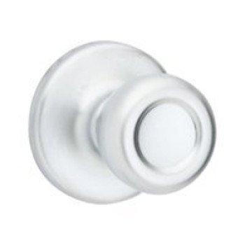 Kwikset 200T 26D RCL RCS BX Passage Knob, Metal, Satin Chrome, 2-3/8 to 2-3/4 in Backset, 1-3/8 to 1-3/4 in Thick Door