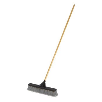 2040055 BROOM PUSH GRAY-BRN 18