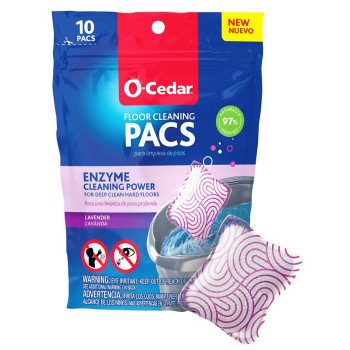 O-Cedar 172402 Hard Floor Cleaner PACS, 10 oz, Solid, Lavender, White