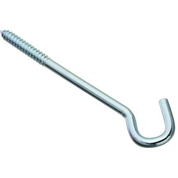 National Hardware 2156BC Series N220-897 Screw Hook, 3/8 in Opening, 8 in L, Steel, Zinc