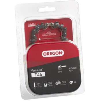 Oregon VersaCut T44 Chainsaw Chain, 12 in L Bar, 0.05 Gauge, 3/8 in TPI/Pitch, 44-Link