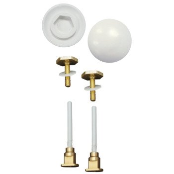 Keeney K835-171 EZ Install Cap and Bolt Set, White