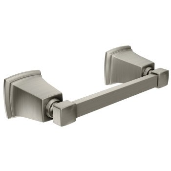 Moen Boardwalk Series Y3208BN Pivoting Toilet Paper Holder, Stainless Steel/Zinc, Brushed Nickel, Surface Mounting