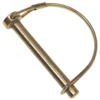 SpeeCo S070941YBU PTO Locking Pin, 3/8 in Dia Pin, 2-1/4 in OAL, Steel, Yellow Zinc Dichromate