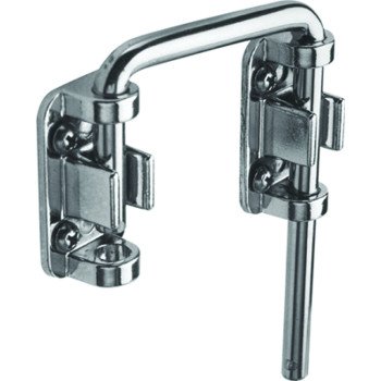 Prime-Line U 9847 Sliding Door Lock, Steel, Nickel, 1-3/8 to 1-3/4 in Thick Door