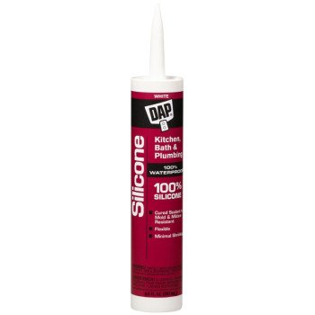 DAP 08640 Sealant, White, 24 hr Curing, -40 to 400 deg F, 10.1 oz Tube