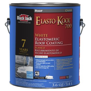 Gardner SK-7701 Elastomeric Roof Coating, White, 3.4 L Pail, Liquid