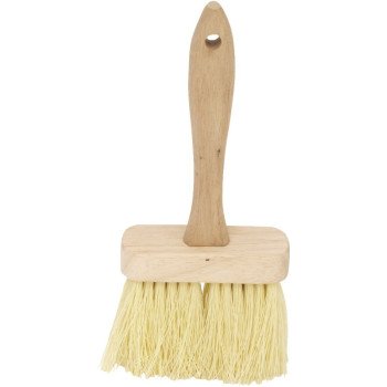 DQB E-Z Fit Series 11937 Masonry Brush, 4-3/4 in L Brush, Synthetic Bristle, Hardwood Handle