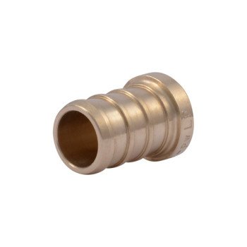 SharkBite UC514LFA5 Pipe Plug, 1/2 in, Barb, Brass, 5/PK