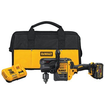 DEWALT DCD460T1 Stud and Joist Drill Kit, Battery Included, 60 V, 1/2 in Chuck, Keyed Chuck