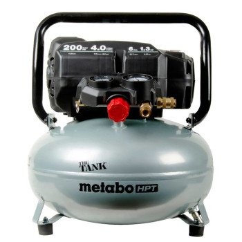 Metabo HPT The Tank EC914SM High-Capacity Air Compressor, Tool Only, 6 gal Tank, 1.3 hp, 120 V, 200 psi Pressure