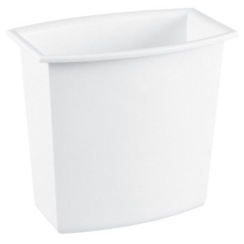 Sterilite 10198012 Wastebasket, 2.5 gal, White