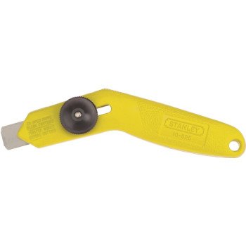 STANLEY 10-525 Carpet Knife, 3/4 in W Blade, HCS Blade, Angled Handle, Gray Handle