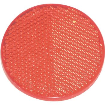 US Hardware RV-657C Safety Reflector, Red Reflector, Plastic Reflector, Adhesive Mounting