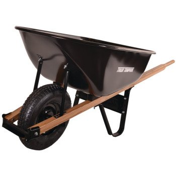 C6 6 CU. FT. BLACK WHEELBARROW