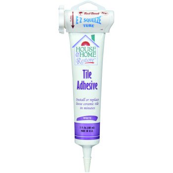 Red Devil 0498 Tile Adhesive, White, 5 oz Squeeze Tube