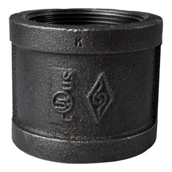 ProSource 21-2B Pipe Coupling, 2 in, Threaded, Steel, SCH 40 Schedule, 300 psi Pressure