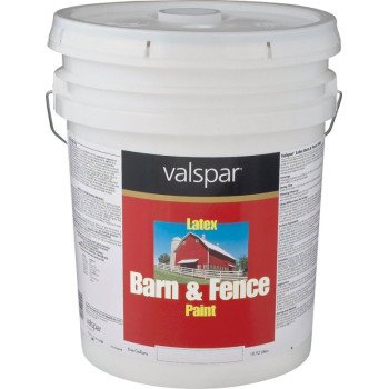 Valspar 018.3125-10.008 Barn and Fence Paint, Red, 5 gal Pail