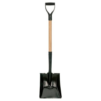 Garant 80421 Shovel, 8-1/2 in W Blade, Steel Blade, Wood Handle, D-Grip Handle, 25-5/8 in L Handle