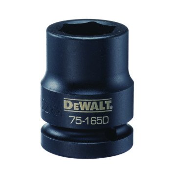 DEWALT DWMT75165OSP Impact Socket, 22 mm Socket, 3/4 in Drive, 6-Point, CR-440 Steel, Black Oxide