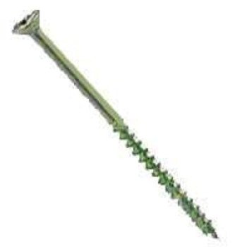 Western States Hardware 51325 Deck Screw, #10 Thread, 3-1/2 in L, Flat Head, Combo Drive, Type 17 Sharp Point, Ceramic