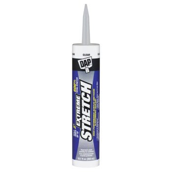 DAP EXTREME STRETCH 7079818716 Acrylic Urethane Premium Elastomeric Sealant, Clear, 40 to 100 deg F, 10.1 fl-oz