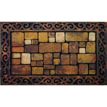 Apache Mills Masterpiece AP764-4000F Door Mat, 30 in L, 18 in W, Rectangular