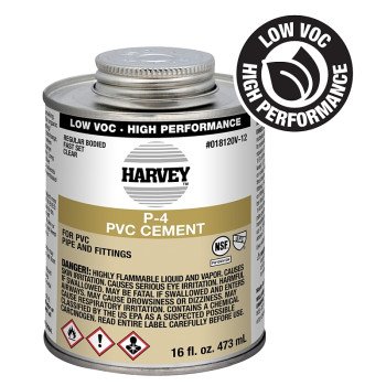 Harvey 18120V-12 Regular-Bodied Fast Set Cement, 16 oz Can, Liquid, Clear
