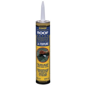 Henry BK81021664 Dry/Wet Roofing Patch, Black, Liquid, 300 mL Cartridge