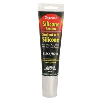 Imperial KK0309 Silicone Sealant, Paste, Black, 2.7 oz Tube