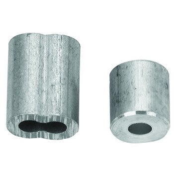 Campbell B7675404 Cable Ferrule and Stop Set, 1/16 in Dia Cable, Aluminum