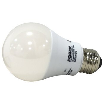 Sylvania 78101 LED Bulb, General Purpose, A19 Lamp, 100 W Equivalent, E26 Lamp Base, Frosted, Warm White Light