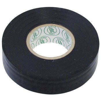 Gardner Bender GTP-607 Electrical Tape, 60 ft L, 3/4 in W, PVC Backing, Black